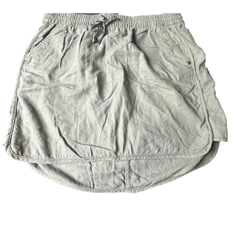 Gap Women's Gray Linen Blend  Mini Skirt Size Medium